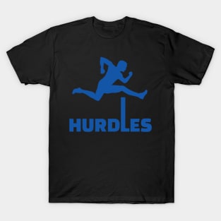 HURDLES blue T-Shirt